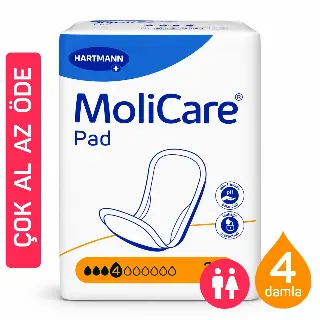MoliCare Pad 4 Damla mesane pedi 9 paket toplam 270 adet