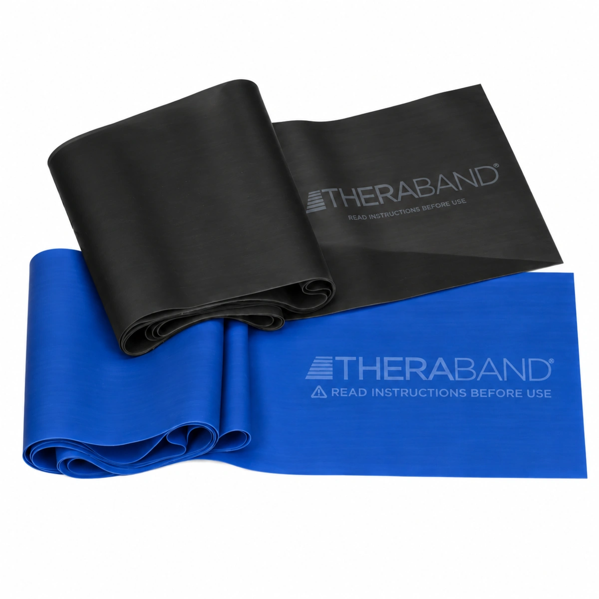 TheraBand 20413 profesyonel direnç bandı seti mavi ve siyah bantlar ana ürün görseli